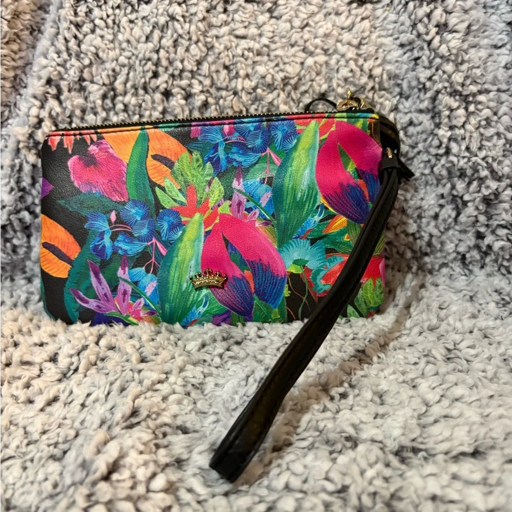 Juicy Couture Floral Zip Pouch - Vibrant Multicolor - Picture 3 of 6